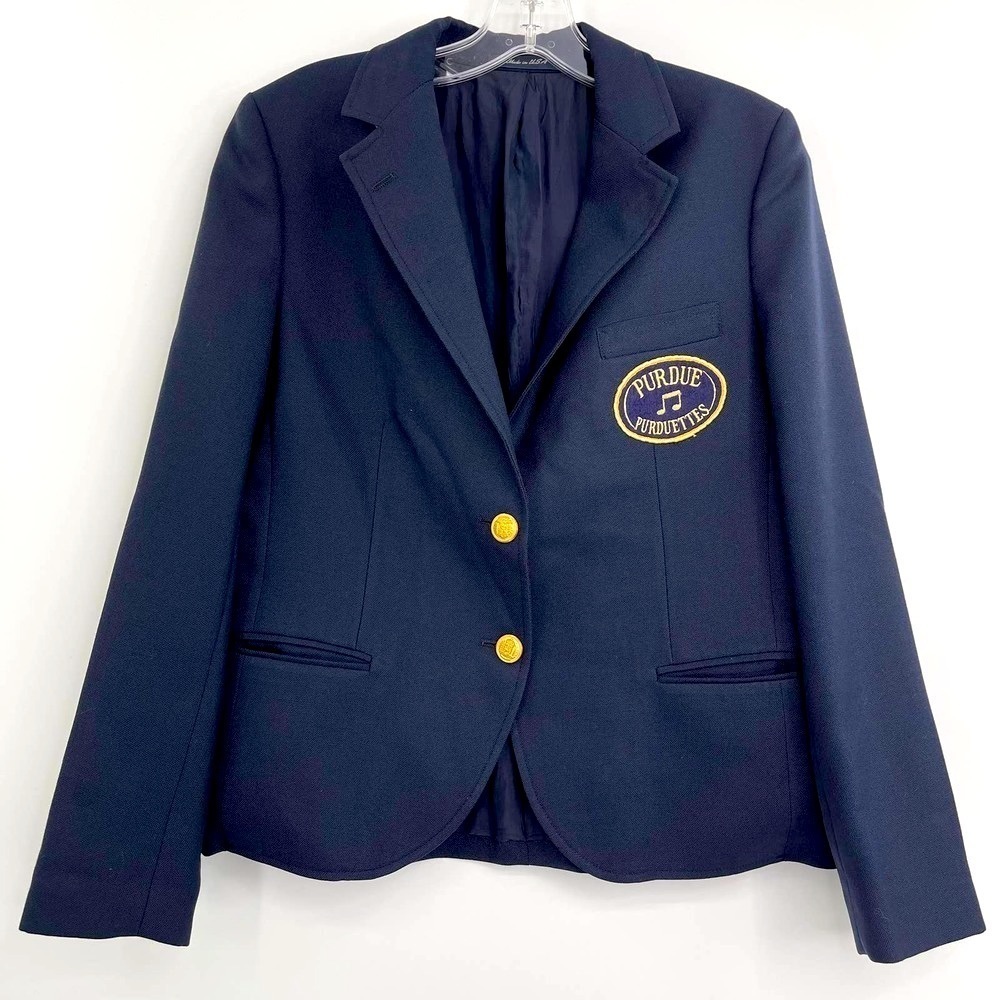 Vintage Purdue Music Purduettes Stanley Blacker Navy Blazer PMO